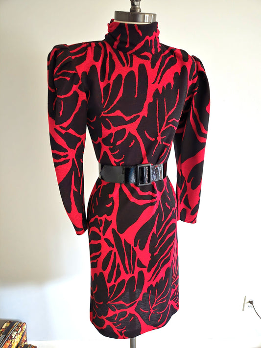 Vintage Long Sleeve Knit Dress