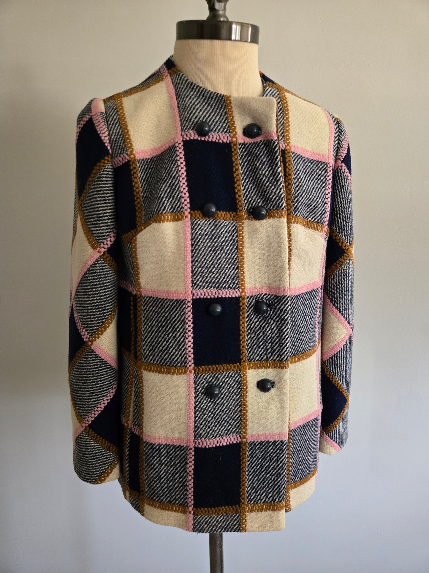 Vintage Plaid Coat