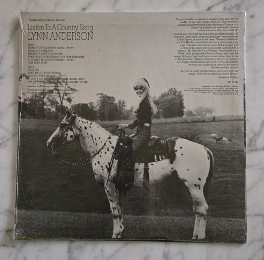 Lynn Anderson Listen To A Country Song Vinyl Record UNOPENED!