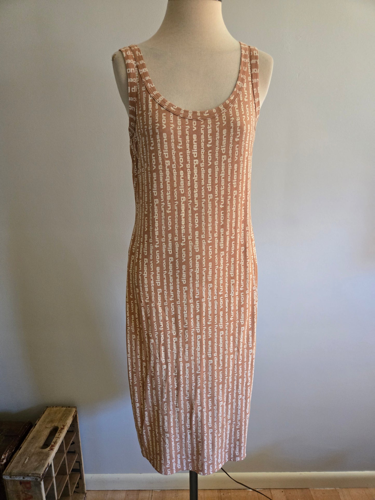 Vintage Two Piece Sleeveless Dress Set by Diane Von Furstenberg