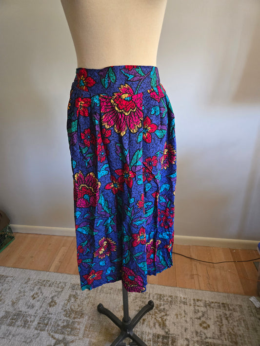Vintage Floral Print Skirt by Greenwich Square