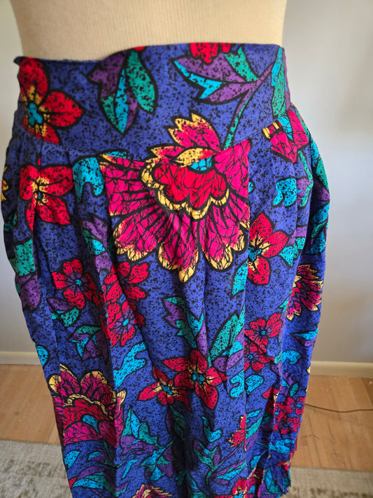 Vintage Floral Print Skirt by Greenwich Square