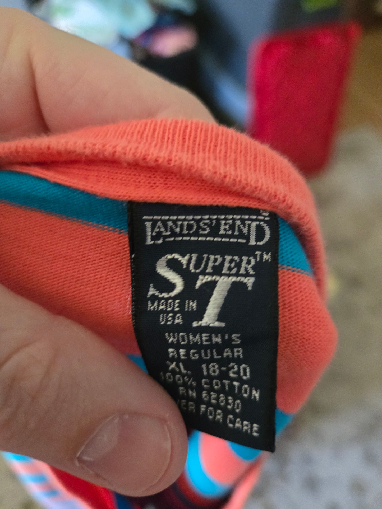 Vintage Striped Super T by Lands' End