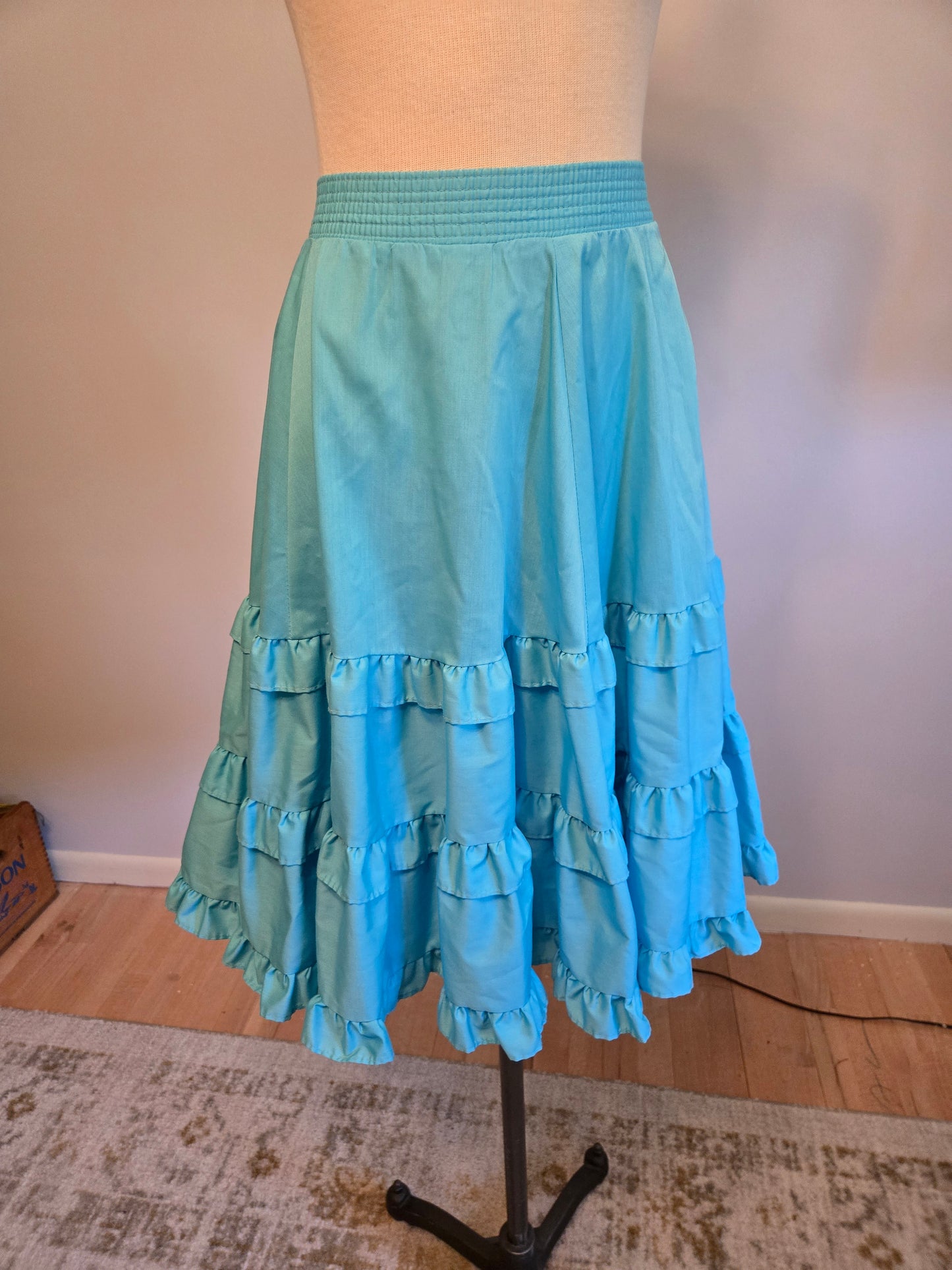 Vintage Light Blue Skirt by Malco Modes