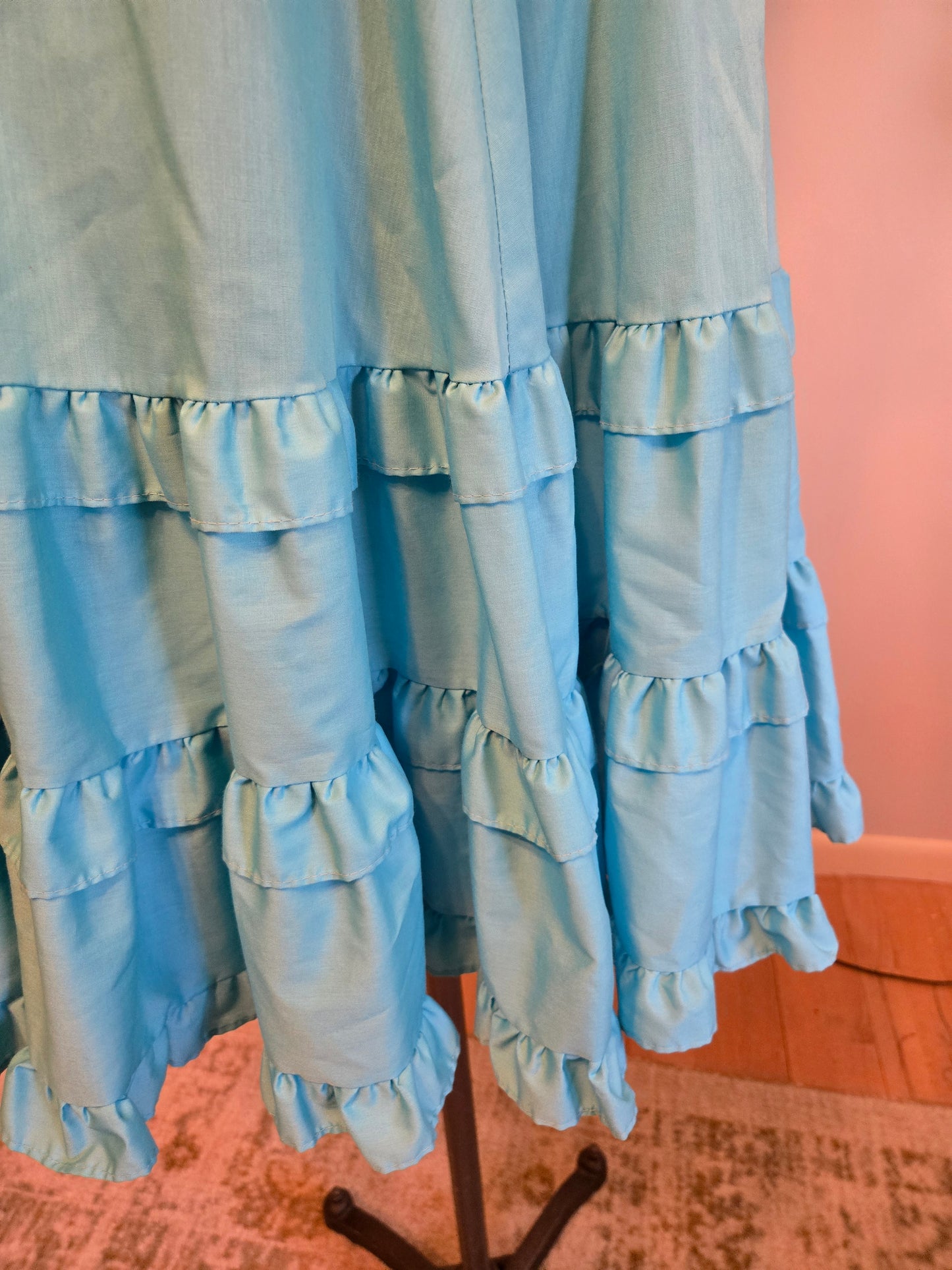 Vintage Light Blue Skirt by Malco Modes