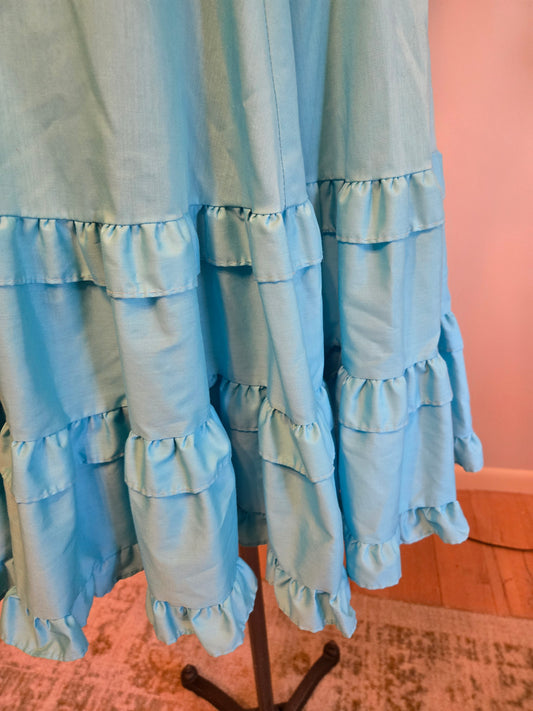 Vintage Light Blue Skirt by Malco Modes