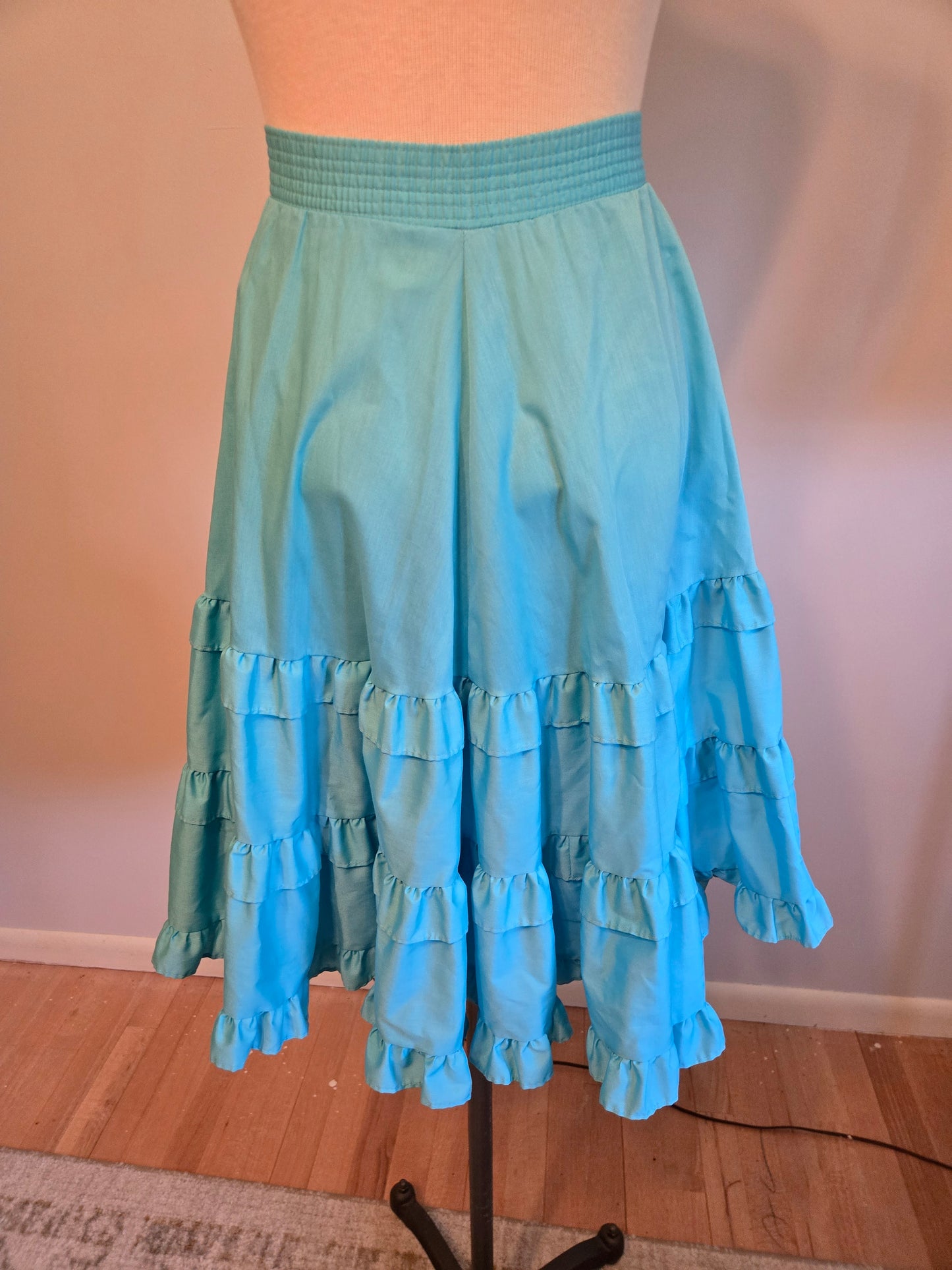 Vintage Light Blue Skirt by Malco Modes