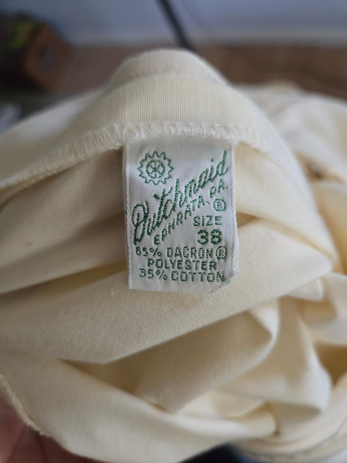 Vintage Sleeveless Off White Dress by Dutchmaid