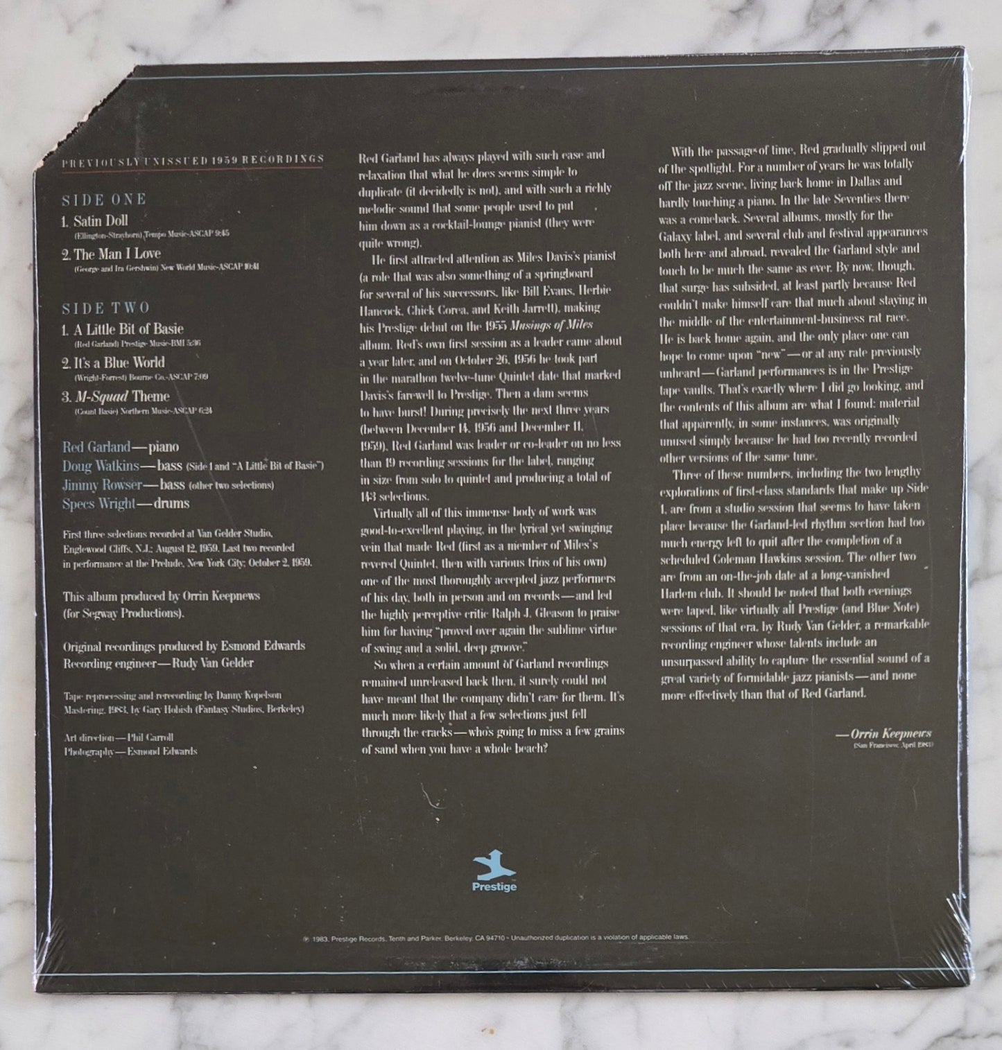 Red Garland Satin Doll Vinyl Record UNOPENED!