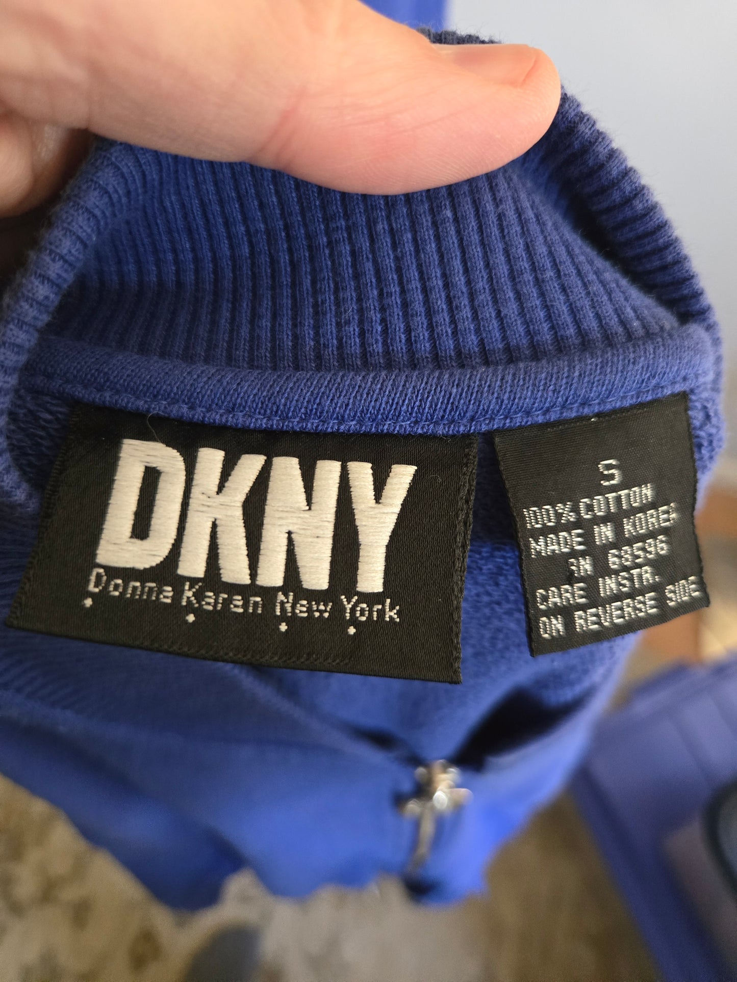Vintage Long Sleeve Two Piece Blue Sweatsuit by DKNY