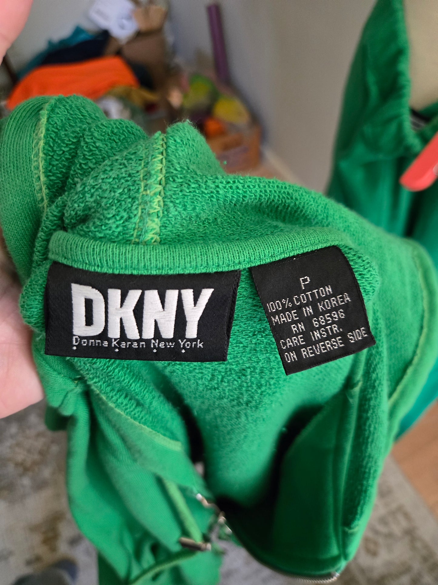 Vintage Long Sleeve Two Piece Green Sweatsuit by DKNY