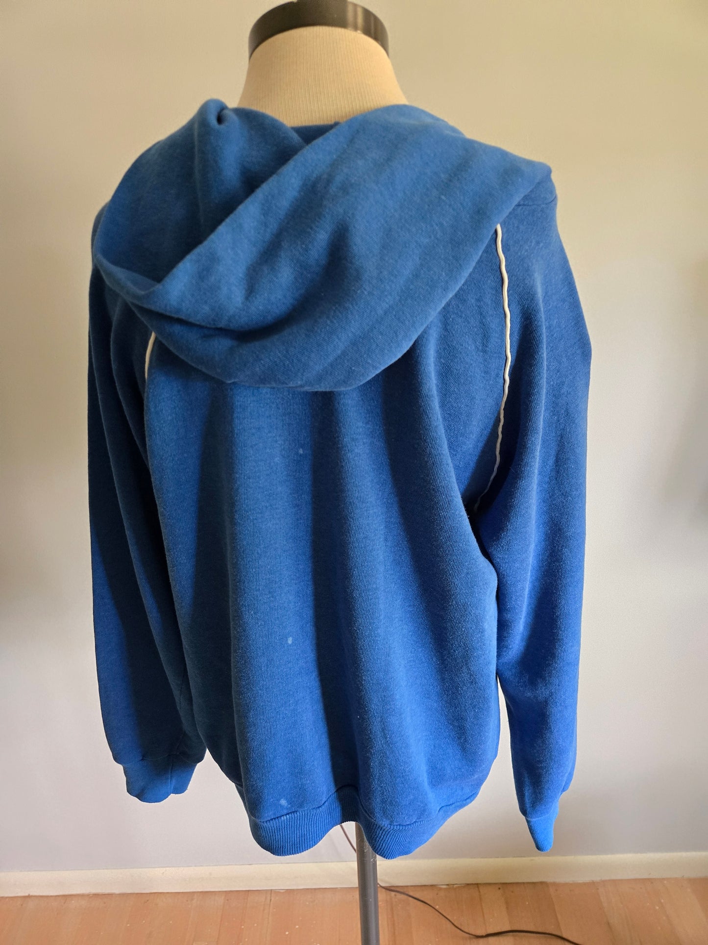 Vintage Blue Hoodie Sweatshirt from the 70s/80s