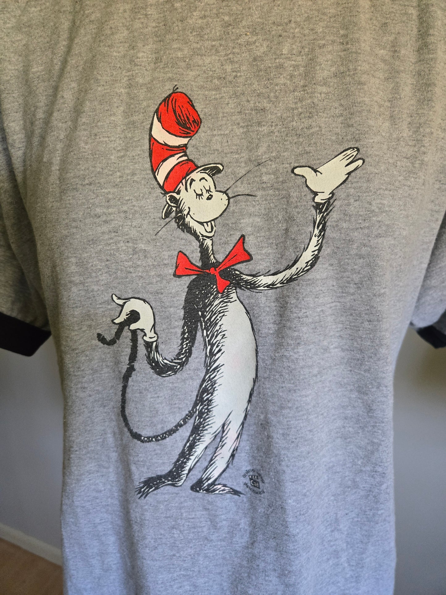 Vintage Cat in the Hat Ringer T Shirt