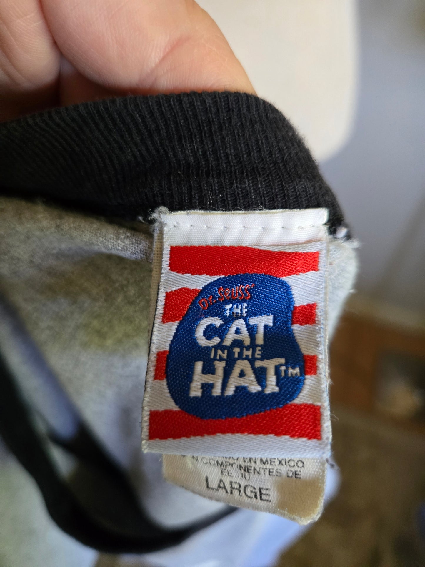Vintage Cat in the Hat Ringer T Shirt