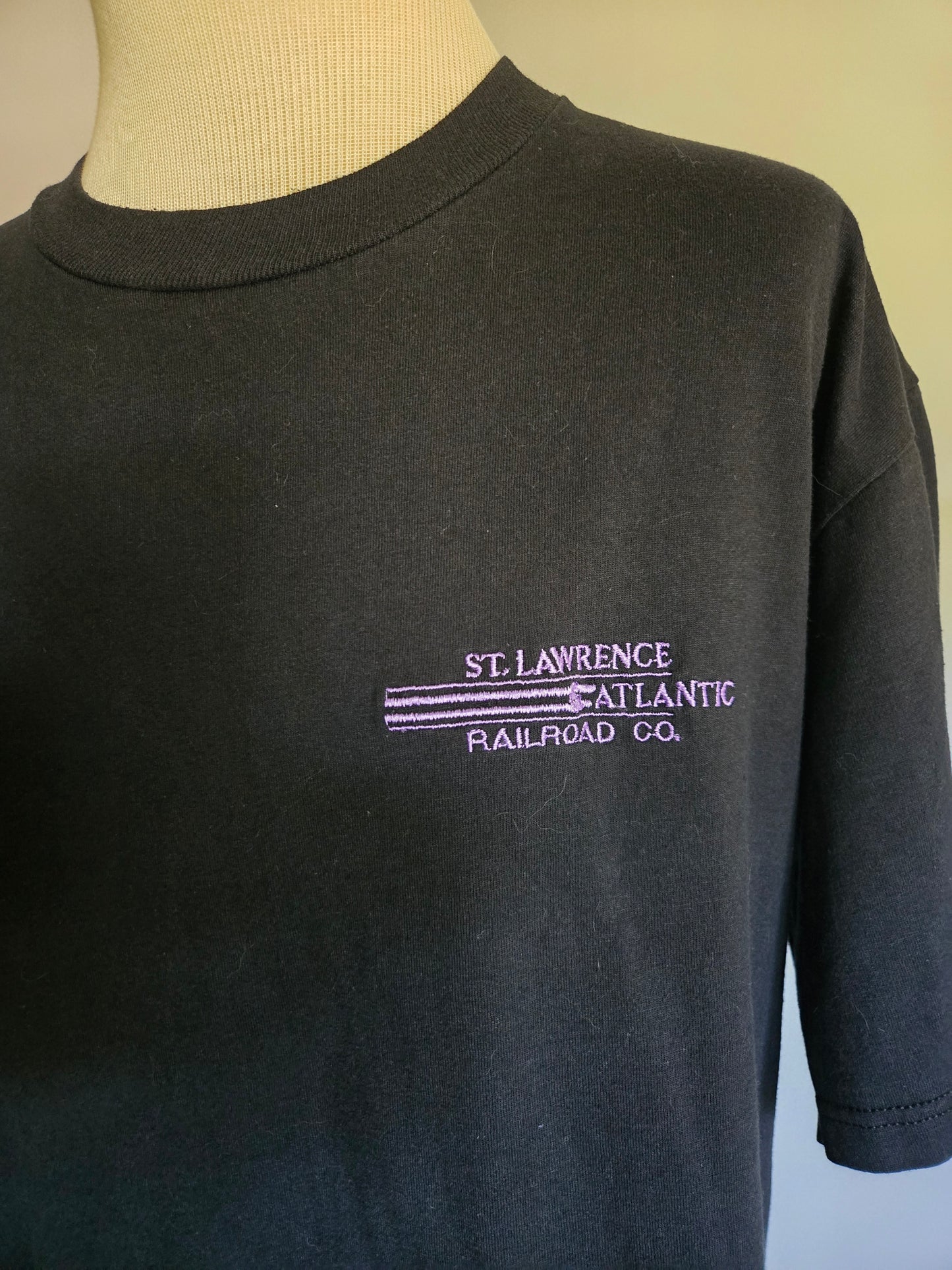 Vintage St. Lawrence Atlantic Railroad T Shirt by Jerzees
