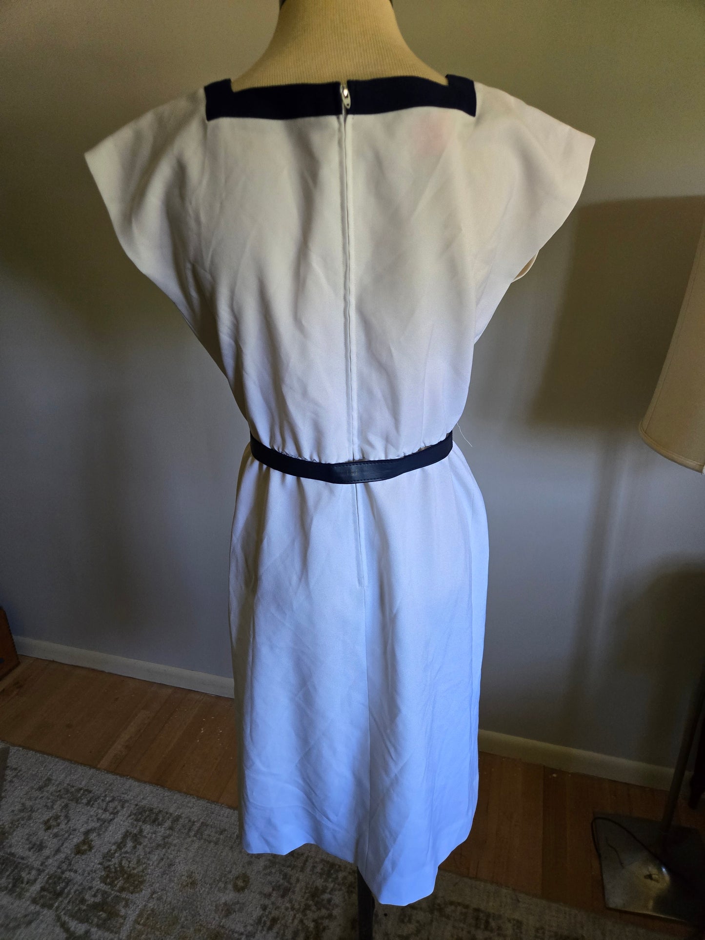 Vintage Sleeveless White Dress by Henry Lee Petites