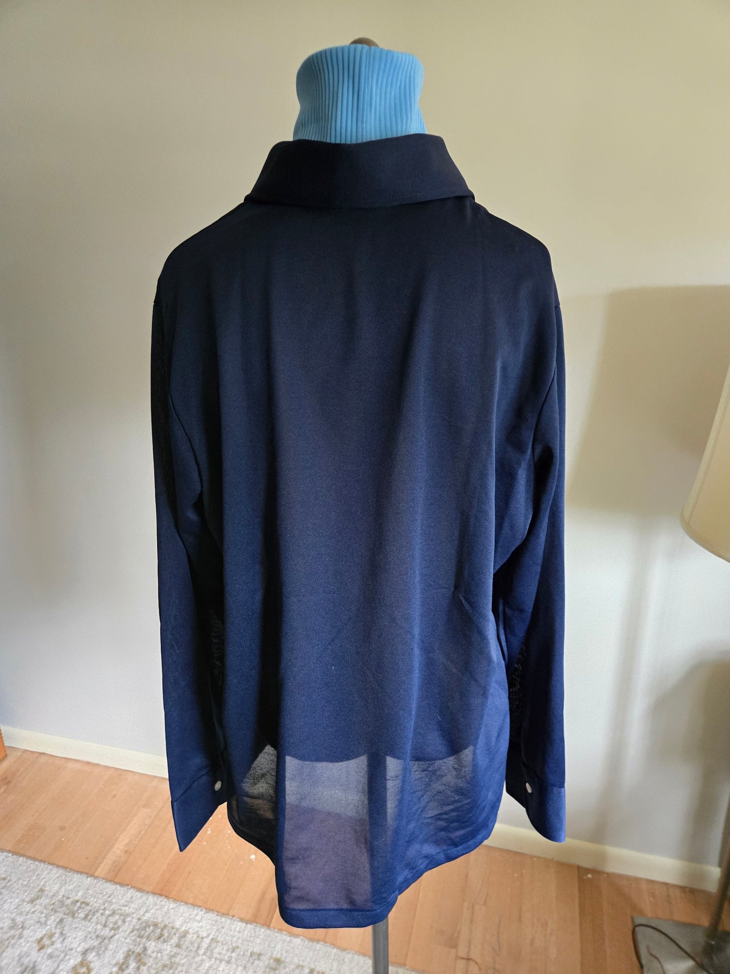 Vintage Long Sleeve Faux Turtle Neck Shirt by Kingsport