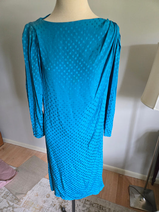 Vintage Long Sleeve Silk Dress by Nordstrom