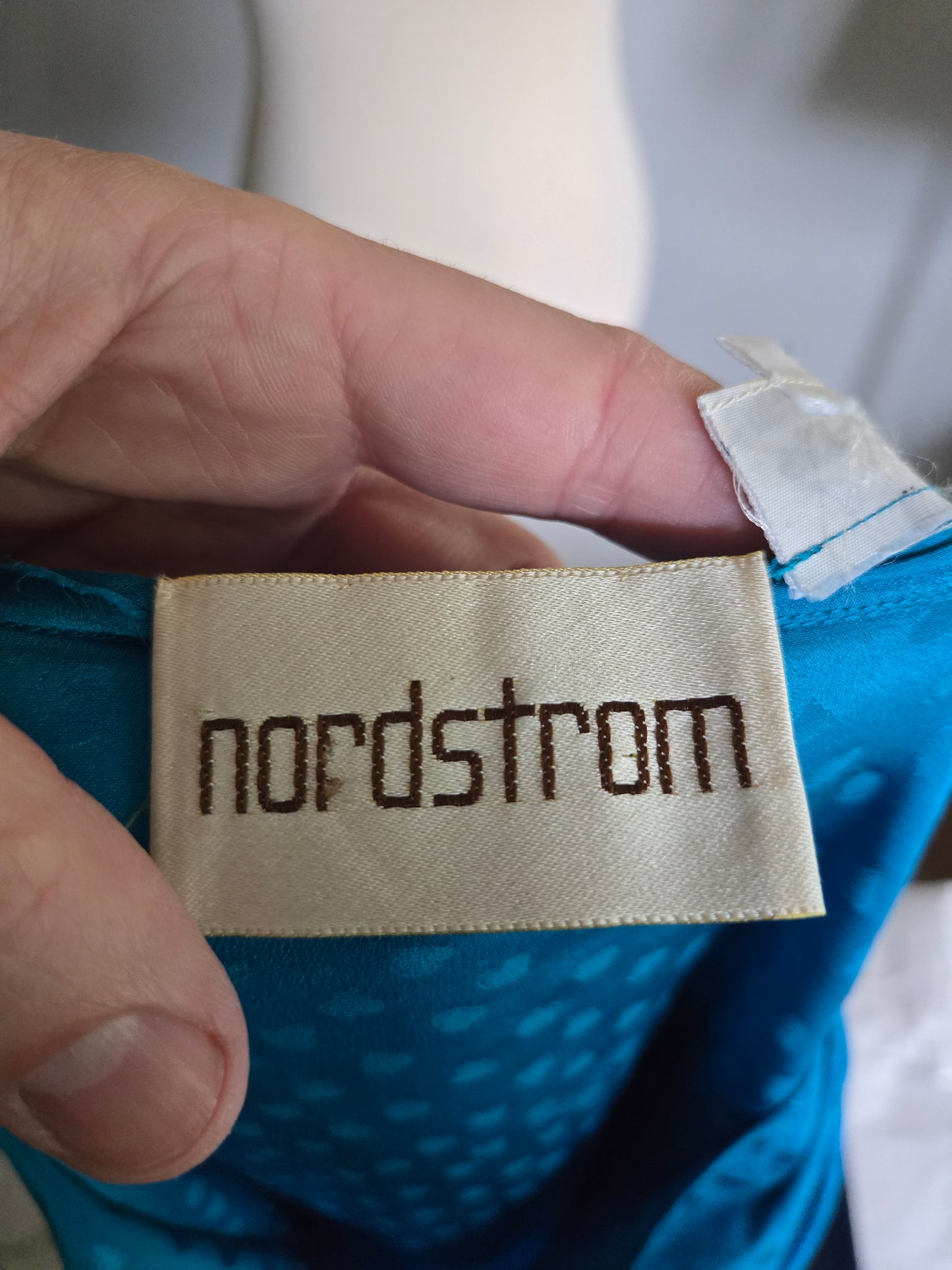 Vintage Long Sleeve Silk Dress by Nordstrom