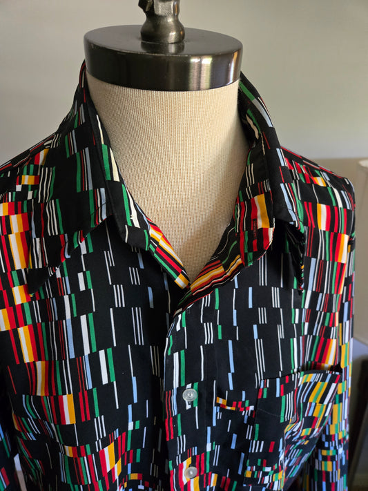 Vintage Long Sleeve Button Down Shirt by Campus