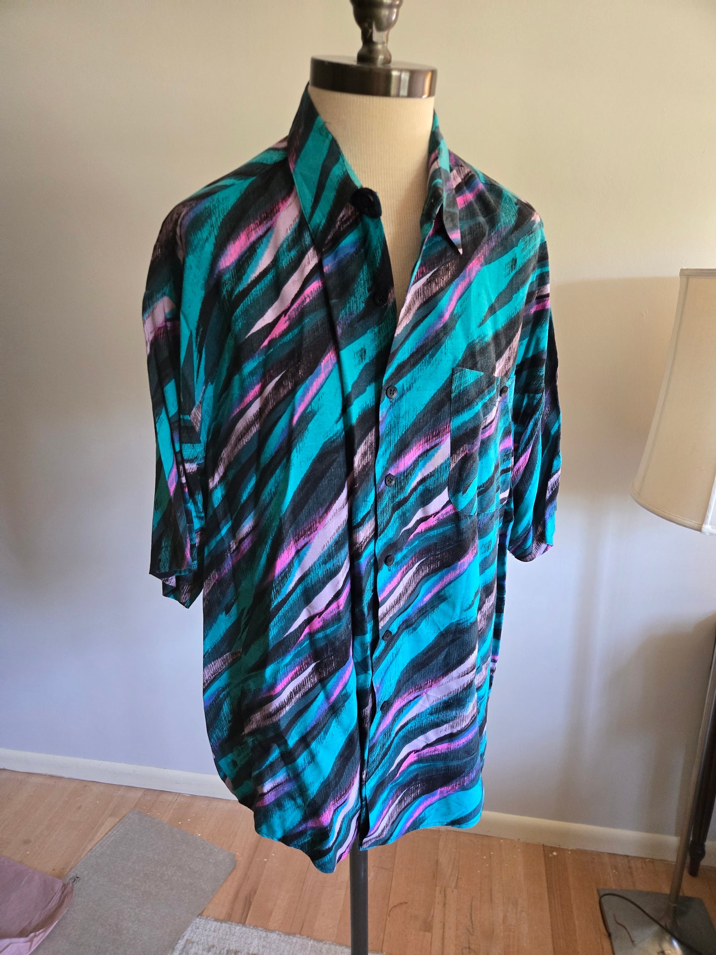 Vintage Short Sleeve Button Down Shirt by Hi Class