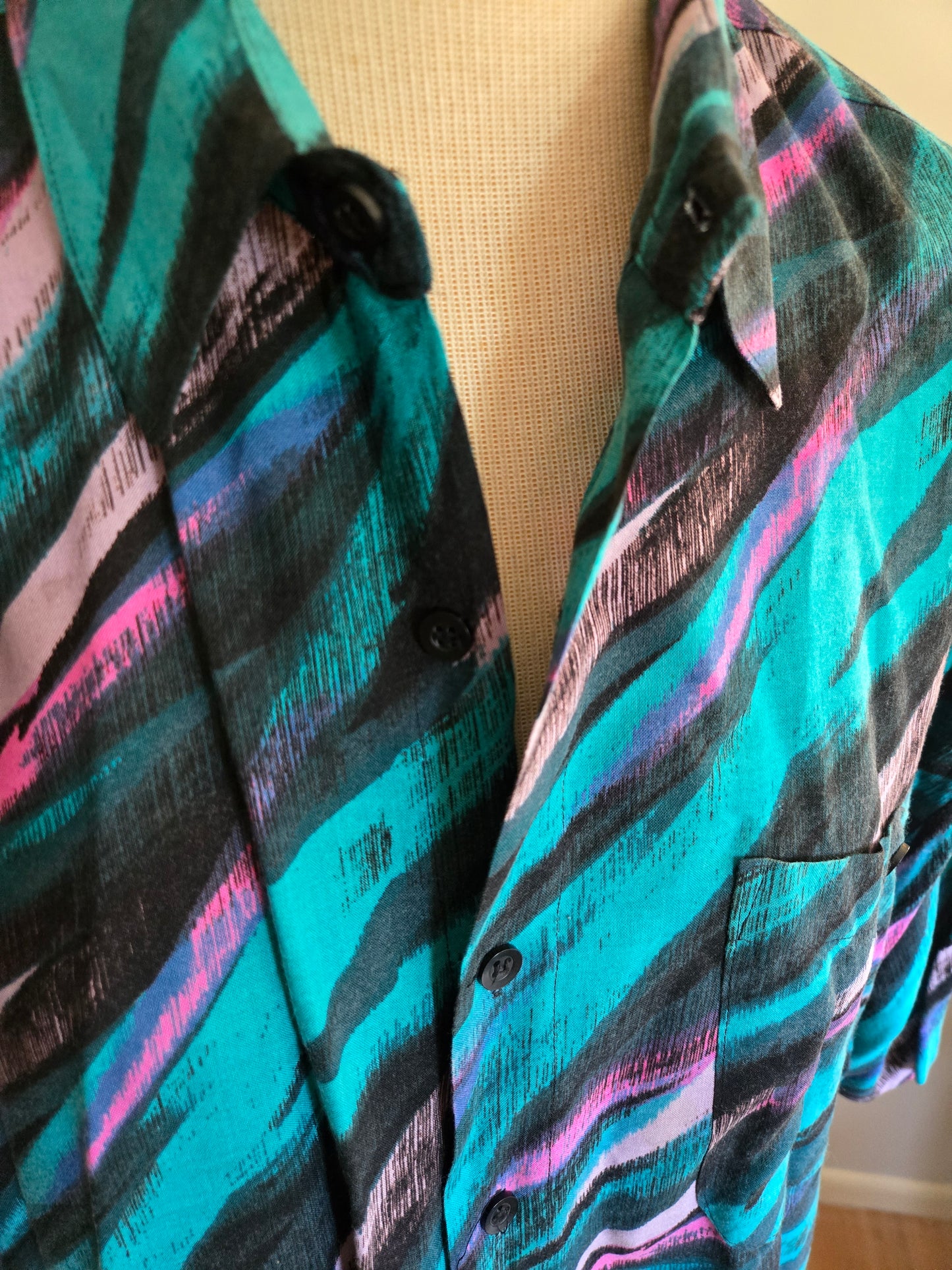 Vintage Short Sleeve Button Down Shirt by Hi Class