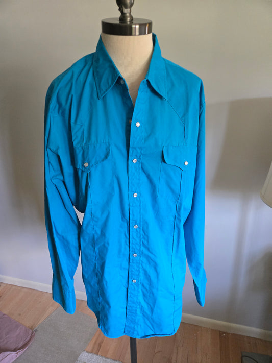 Vintage Long Sleeve Western Snap Shirt by Sheplers