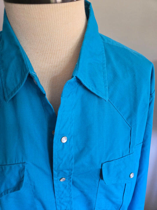 Vintage Long Sleeve Western Snap Shirt by Sheplers