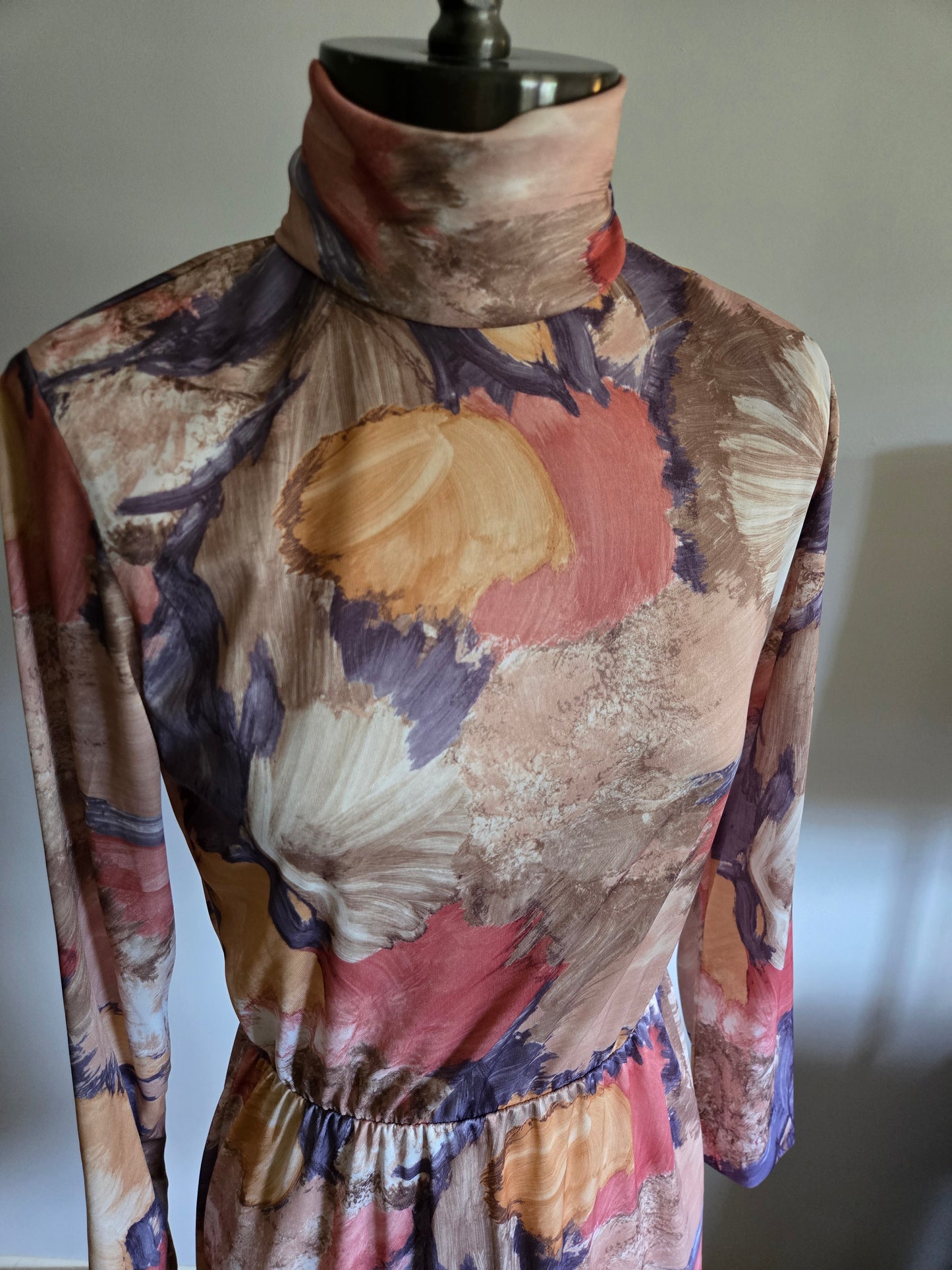 Vintage Long Sleeve Floral Print Dress by Blair