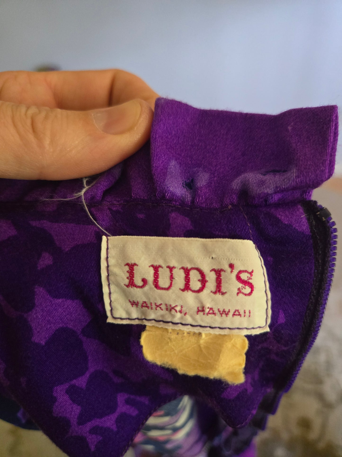 Vintage Sleeveless Floral Print Dress by Ludi's