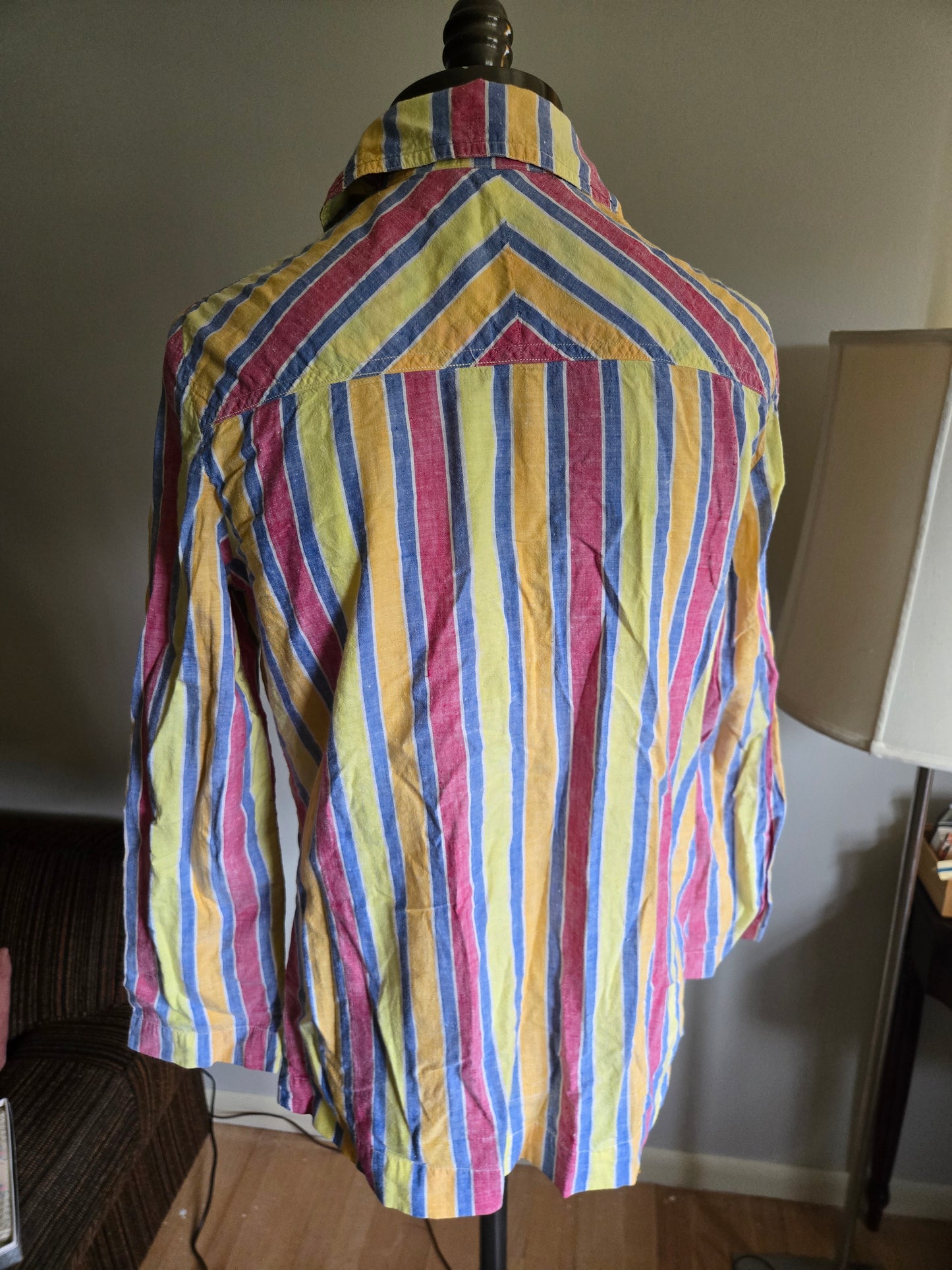 Vintage Long Sleeve Striped Blouse by F.A. Chatta