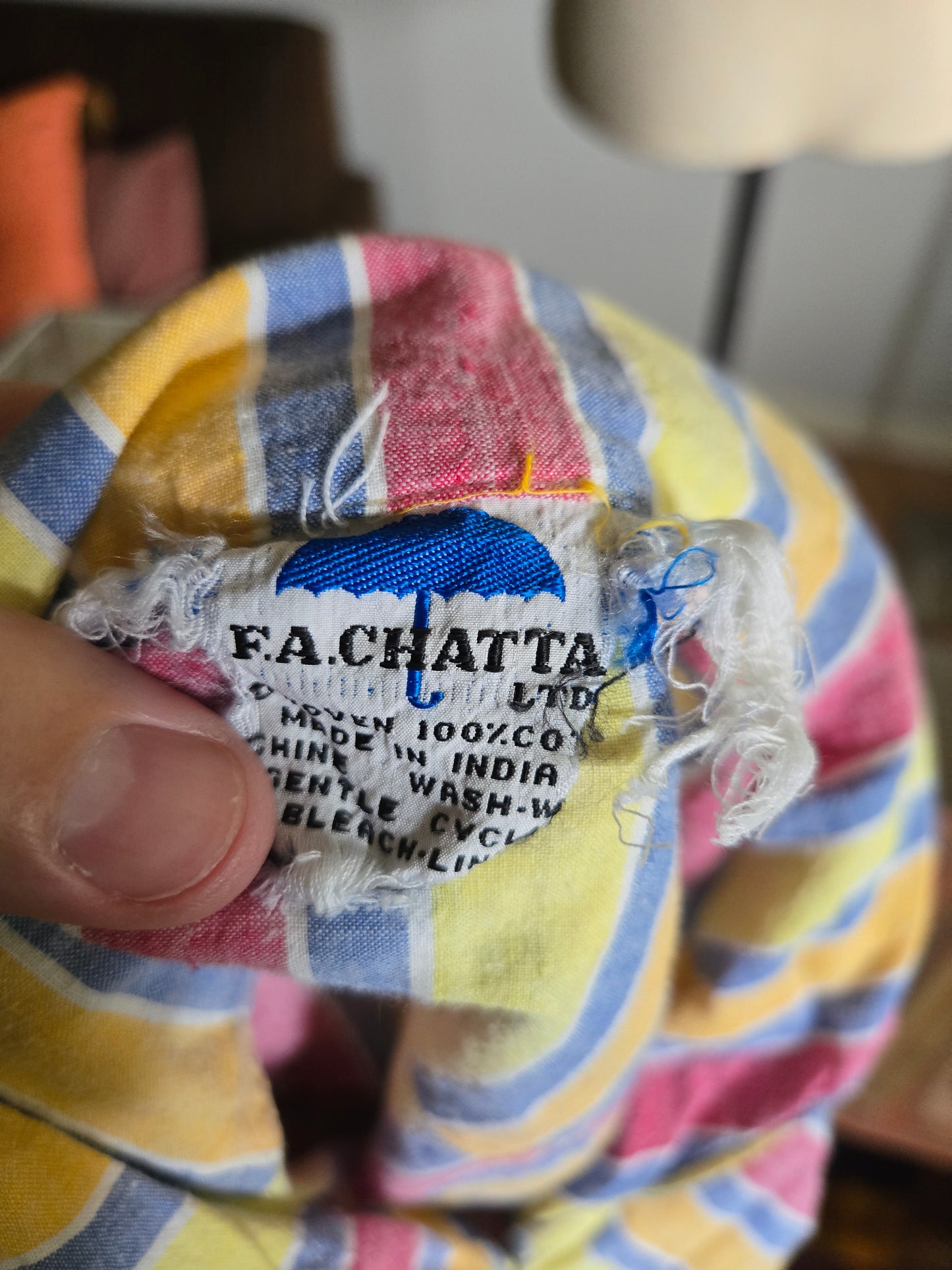Vintage Long Sleeve Striped Blouse by F.A. Chatta