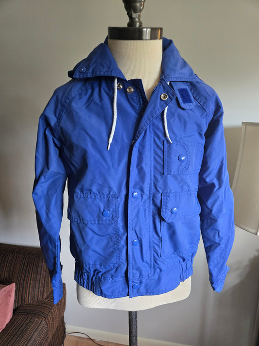 Vintage Long Sleeve Blue Windbreaker by Carl Michaels