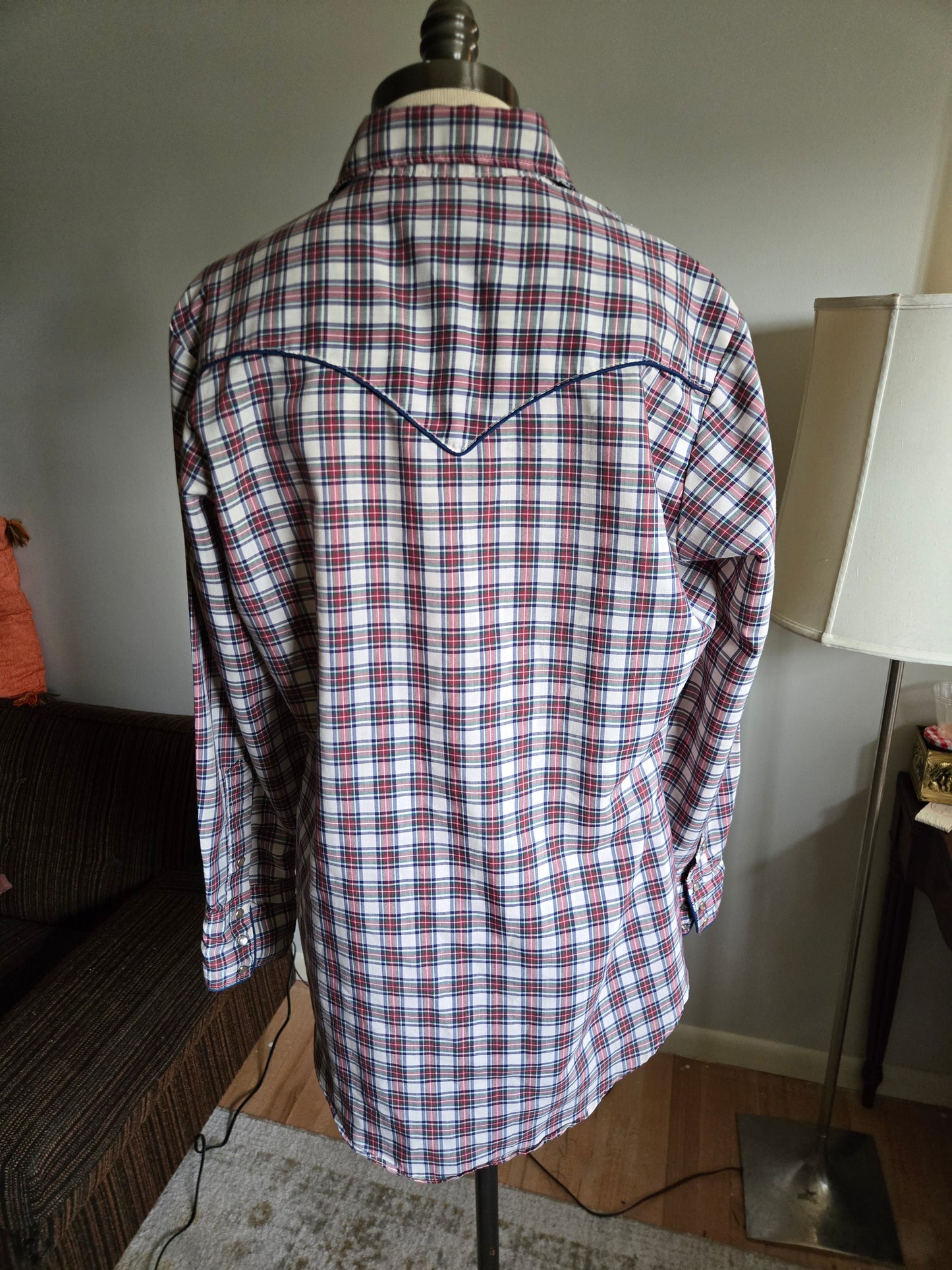 Vintage Long Sleeve Western Snap Shirt by Karman Kenny Rogers Collection