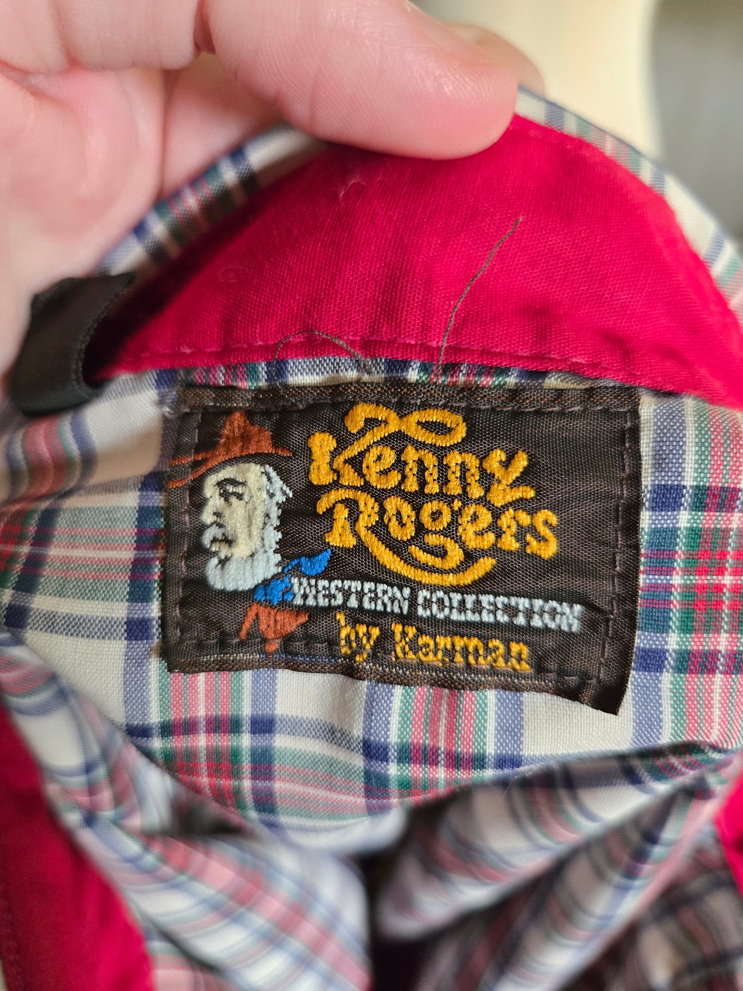 Vintage Long Sleeve Western Snap Shirt by Karman Kenny Rogers Collection