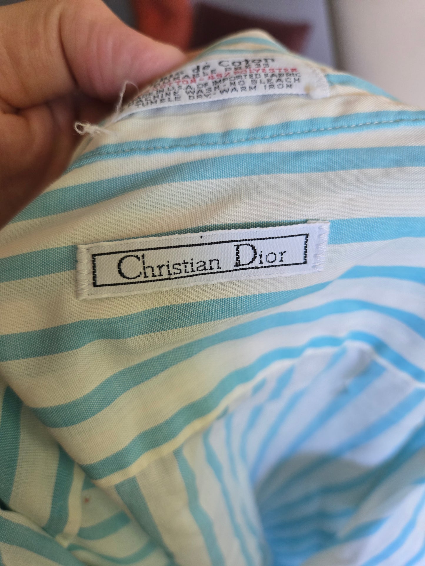 Vintage Long Sleeve Button Down Shirt by Christian Dior