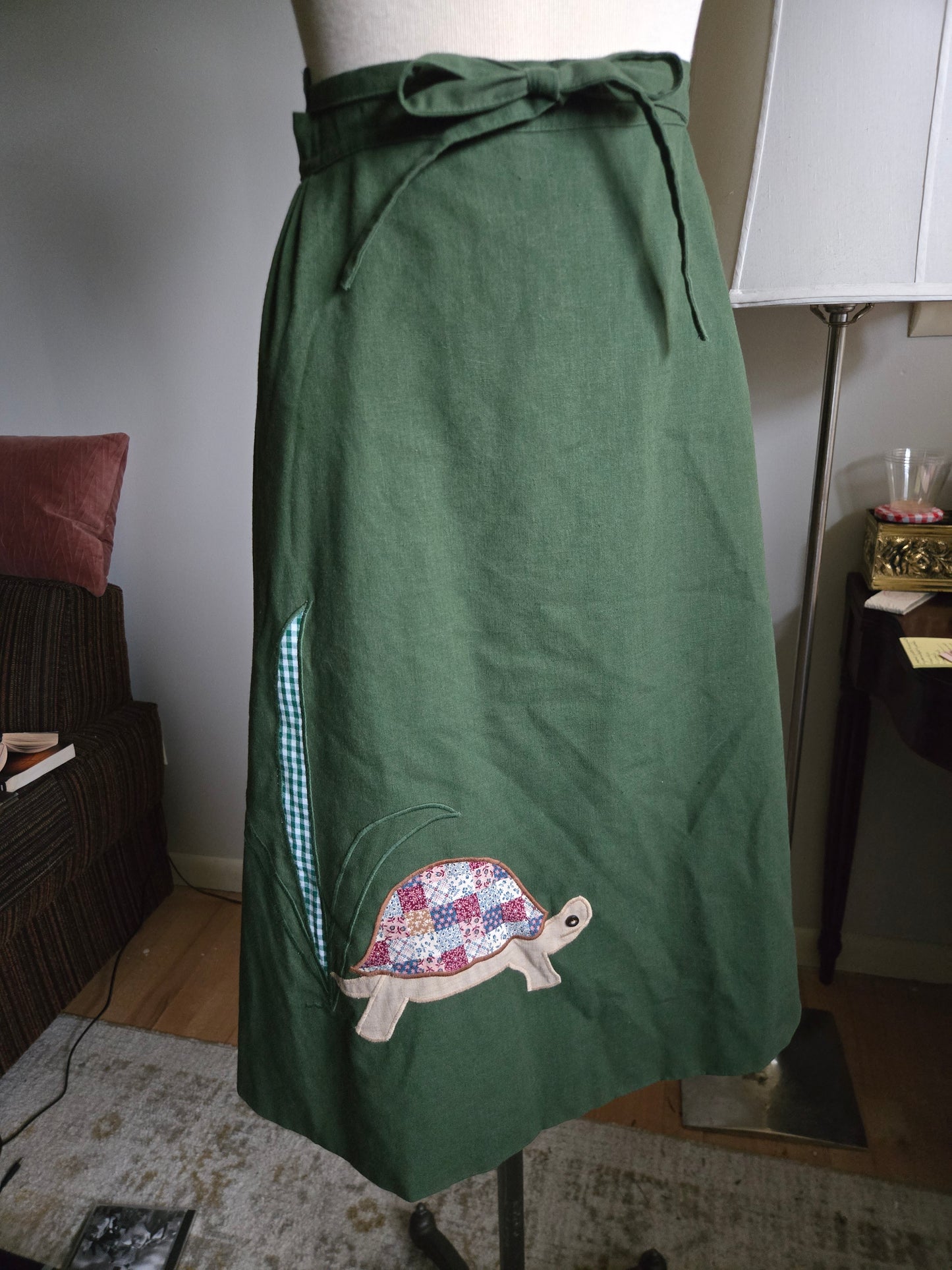 Vintage Turtle Wrap Skirt by Laura Industries