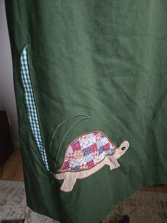 Vintage Turtle Wrap Skirt by Laura Industries