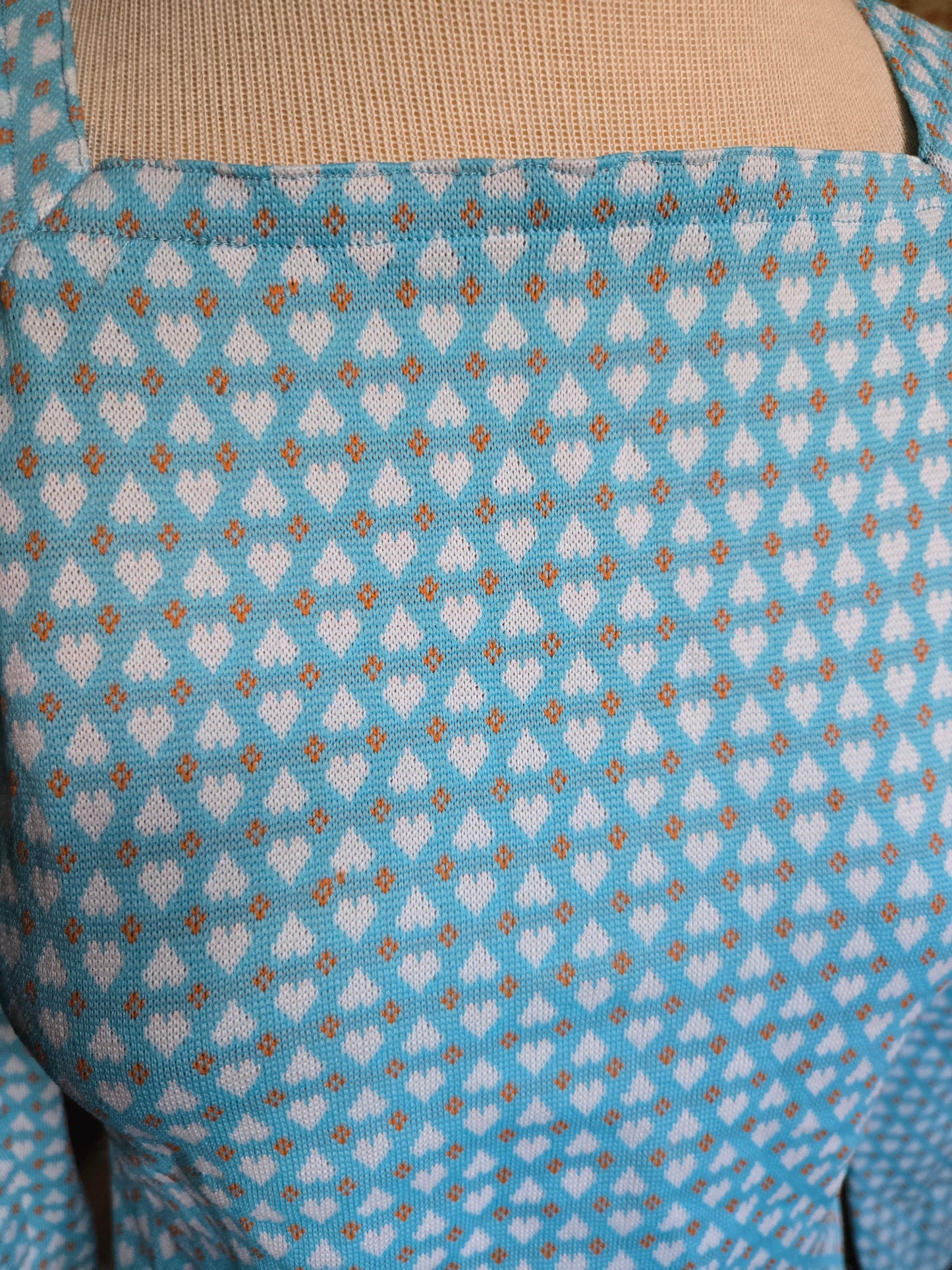 Vintage Long Sleeve Heart Blouse