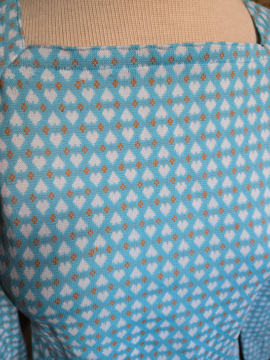 Vintage Long Sleeve Heart Blouse