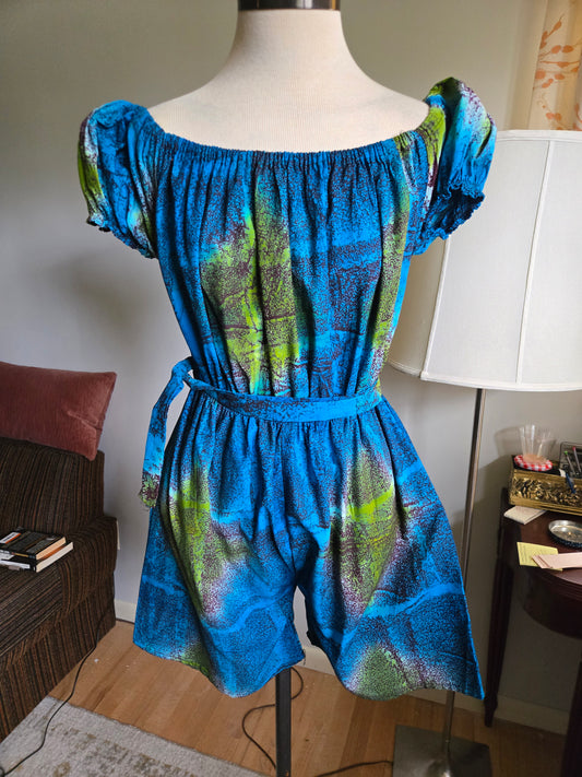 Vintage Short Sleeve Romper