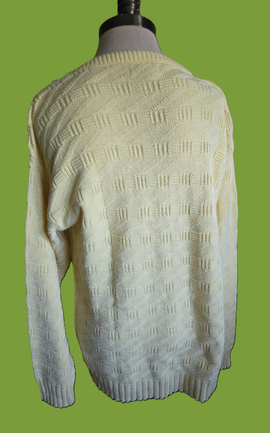 Vintage Long Sleeve Yellow Sweater by Crew