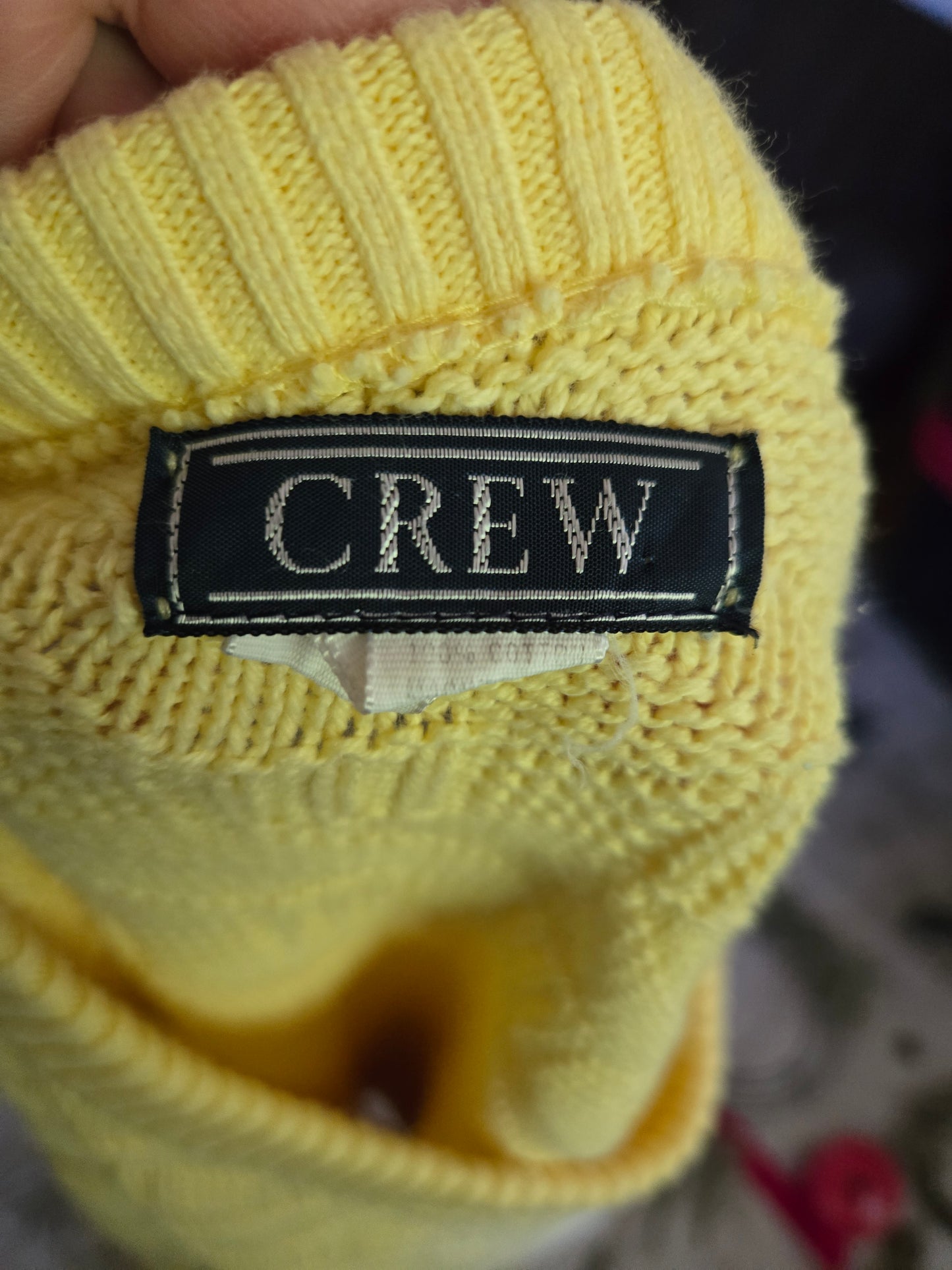Vintage Long Sleeve Yellow Sweater by Crew