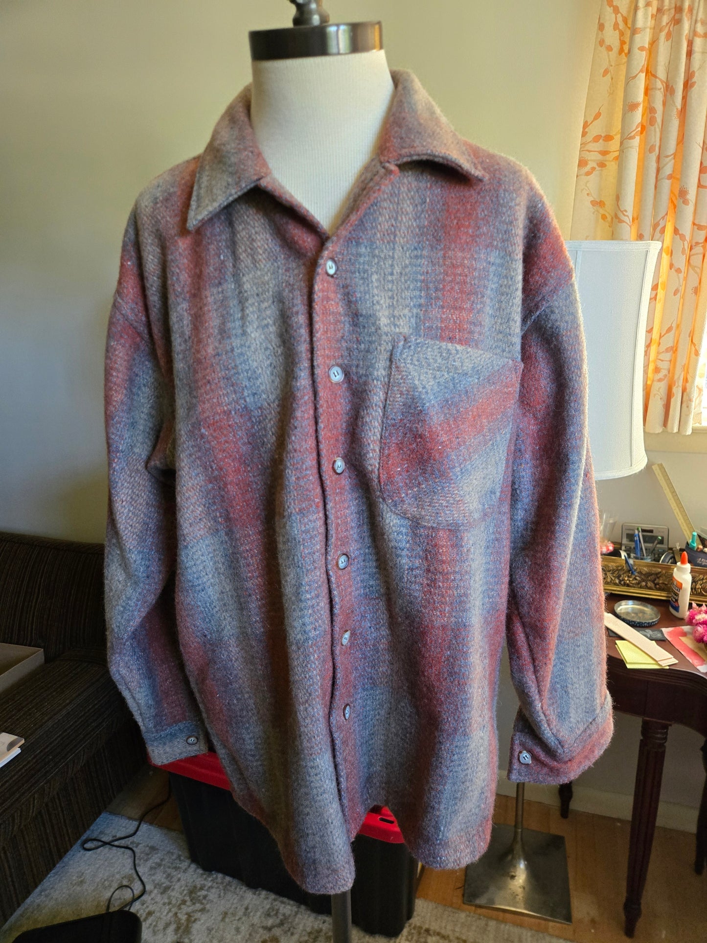 Vintage Long Sleeve Button Down Flannel Shirt by Mintimode