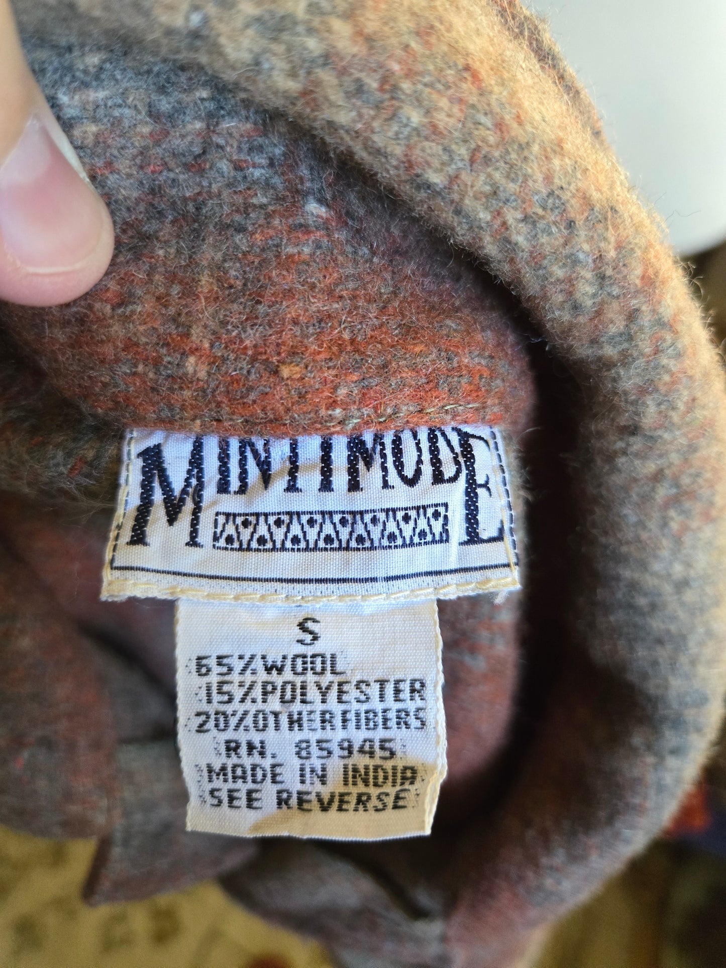 Vintage Long Sleeve Button Down Flannel Shirt by Mintimode