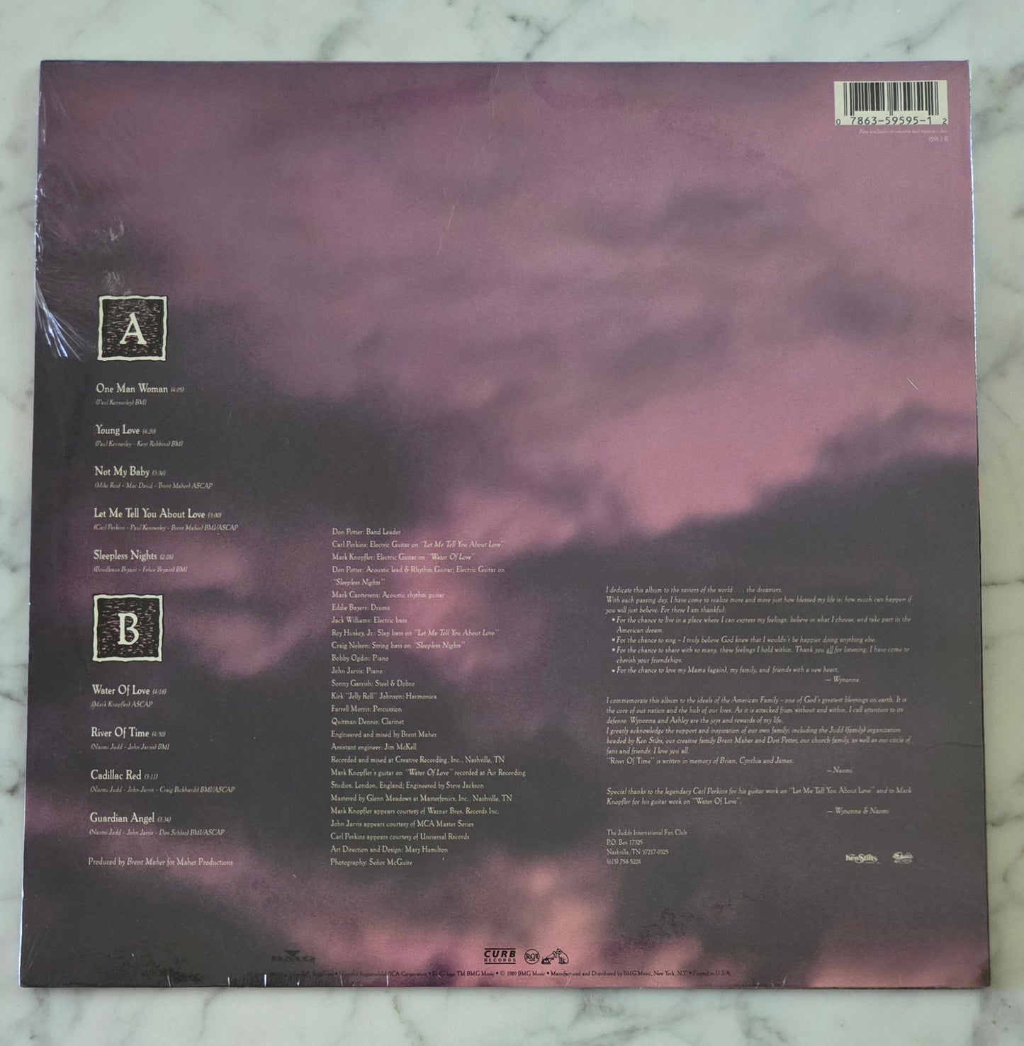 The Judds "River of Time" Vinyl Record UNOPENED!