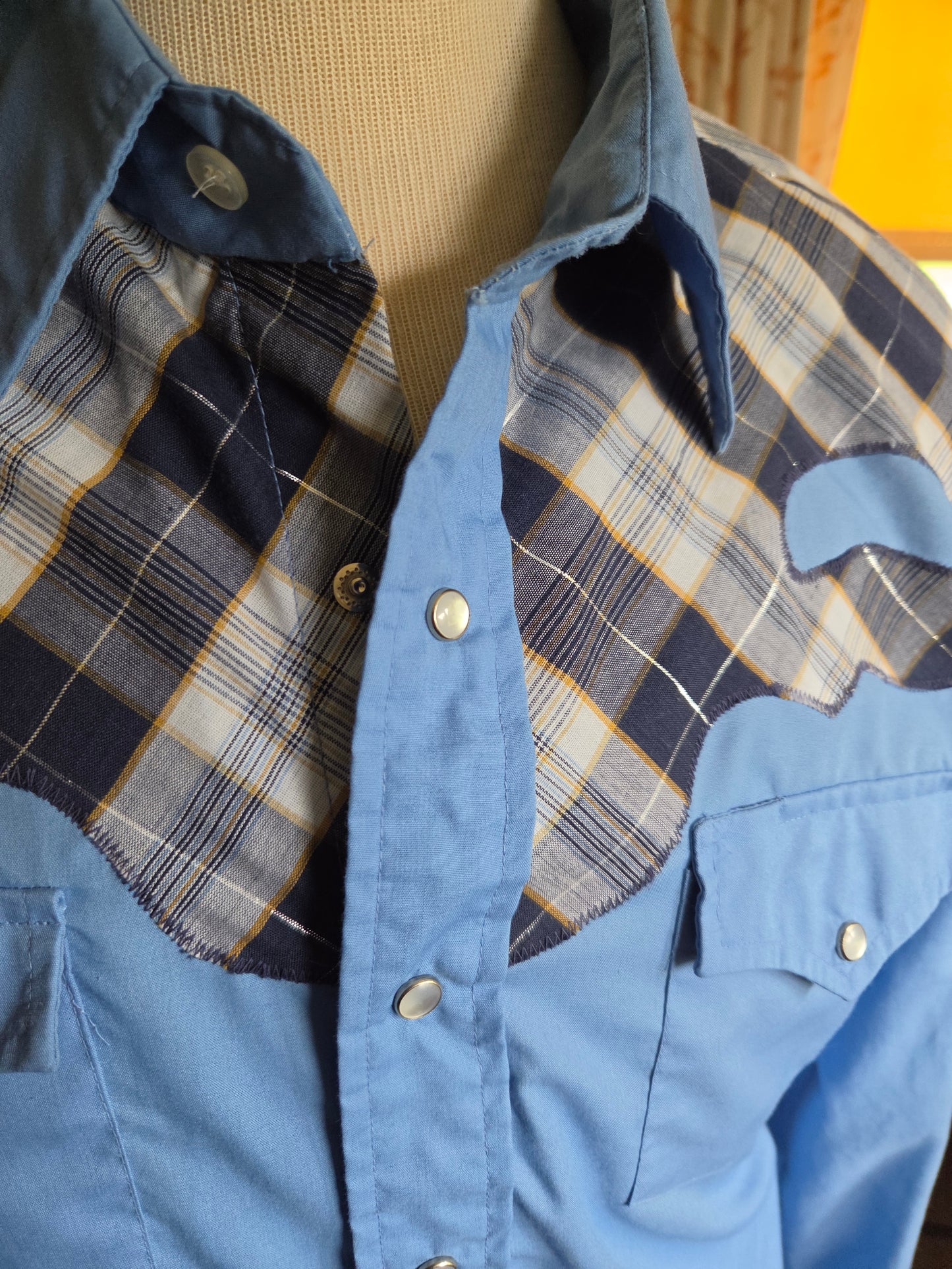 Vintage Long Sleeve Western Snap Shirt by Border Town