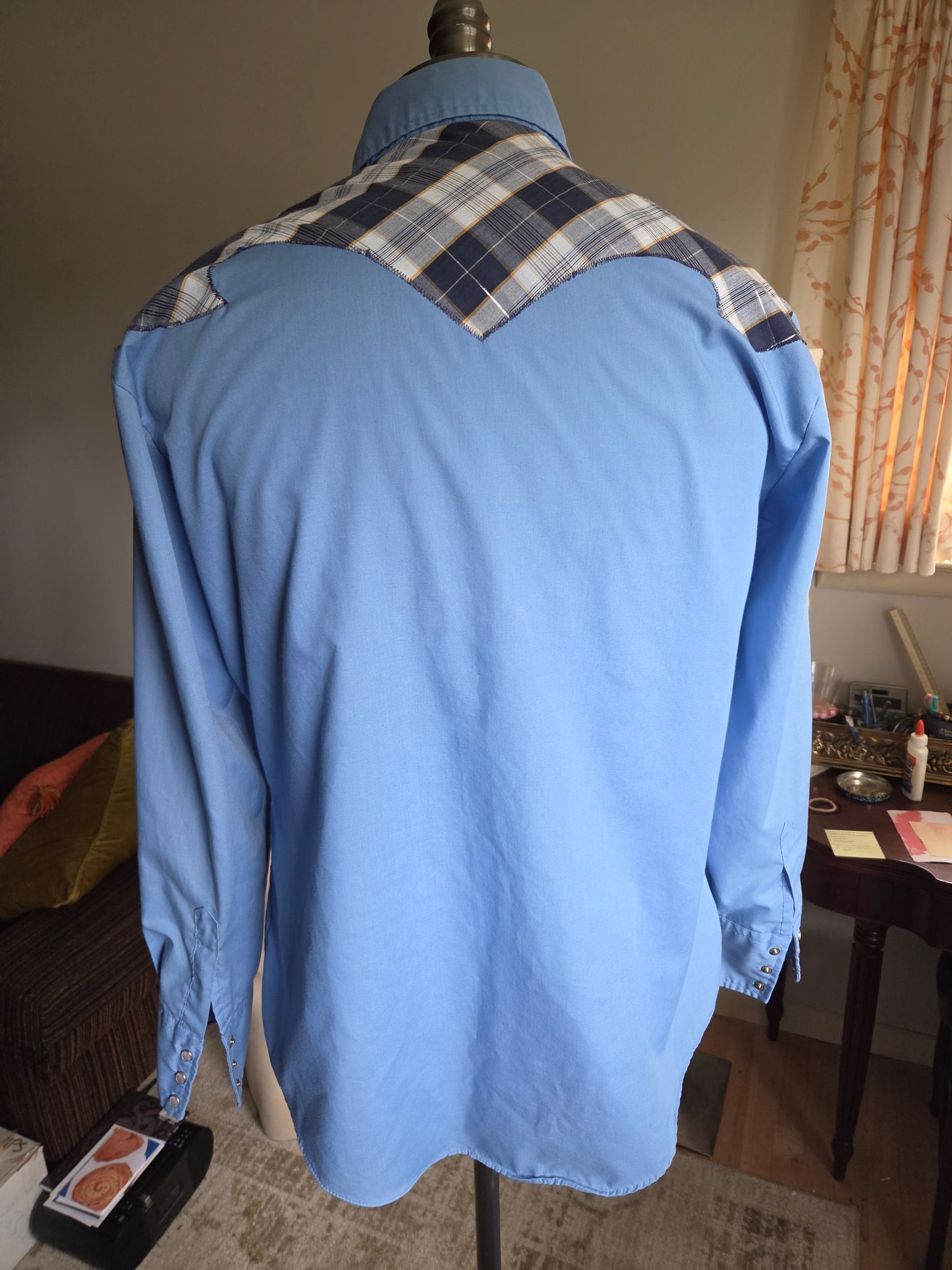 Vintage Long Sleeve Western Snap Shirt by Border Town