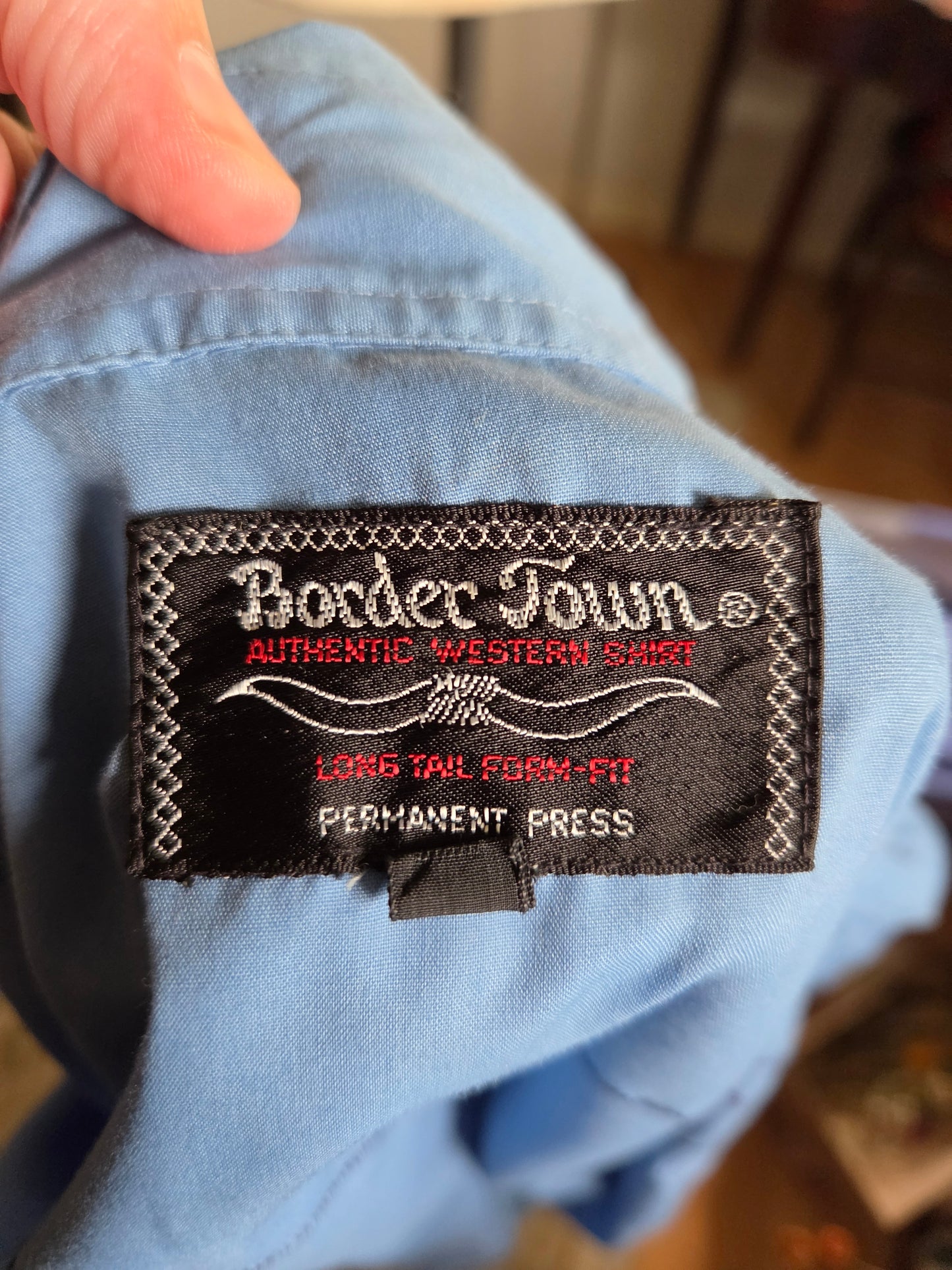 Vintage Long Sleeve Western Snap Shirt by Border Town