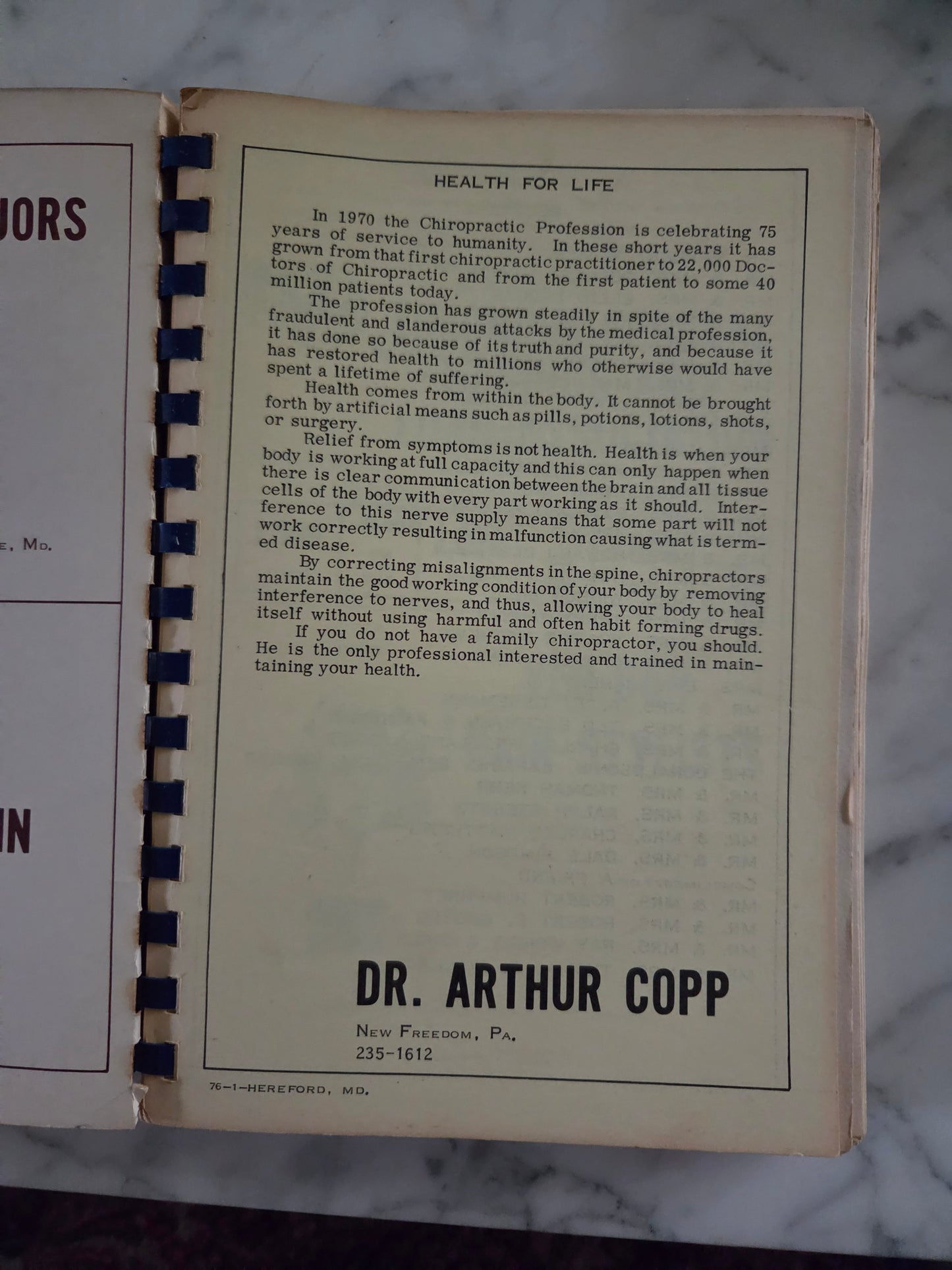 Vintage Marching to the Kitchen Recipe Book